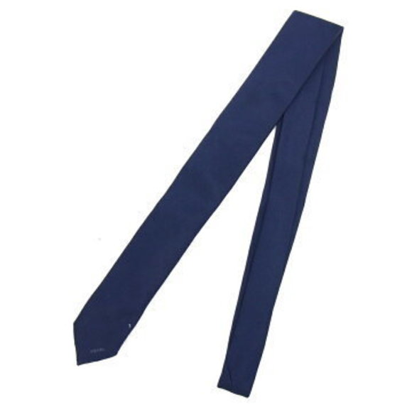 Prada tie Navy Blue silk business logo - Picture 1 of 6